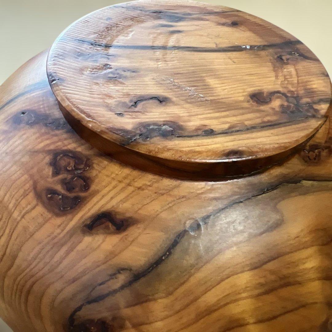 屋久杉　泡瘤　壺　花瓶　置物