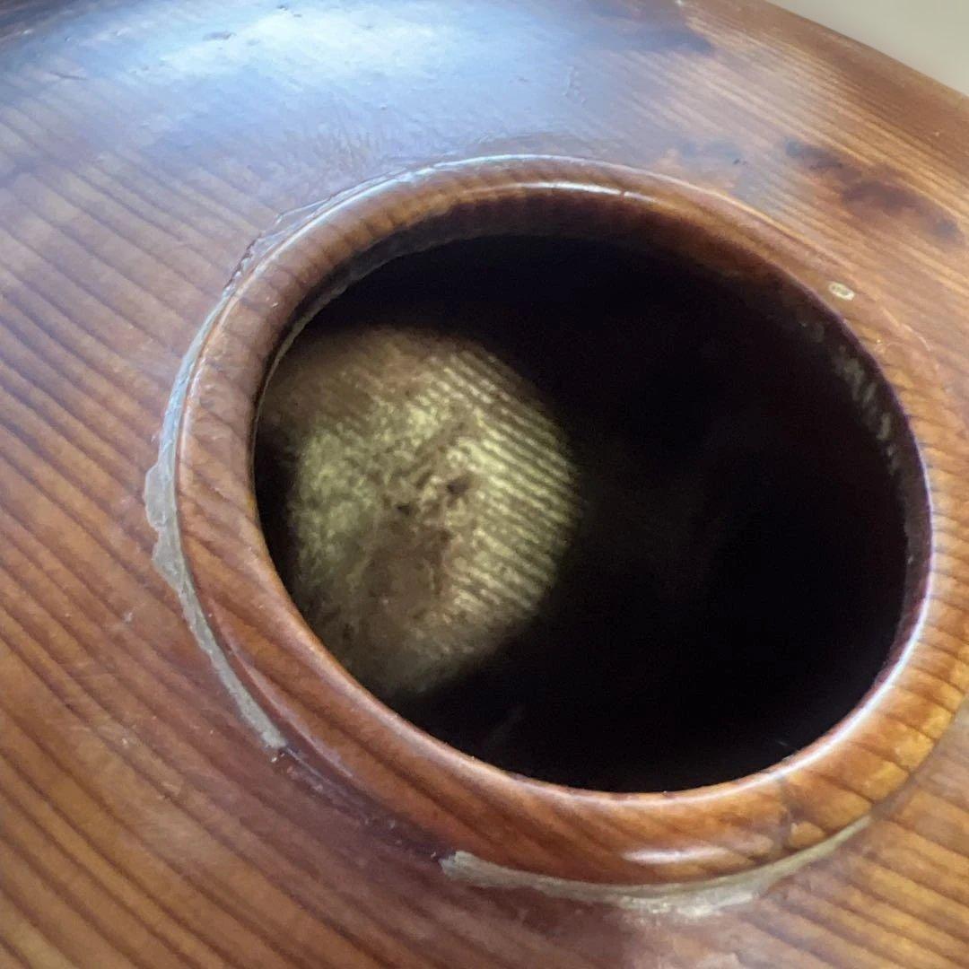 屋久杉　泡瘤　壺　花瓶　置物