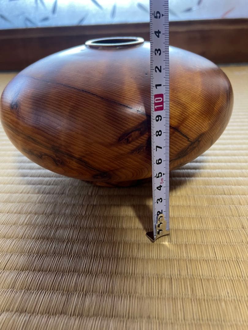 屋久杉　泡瘤　壺　花瓶　置物
