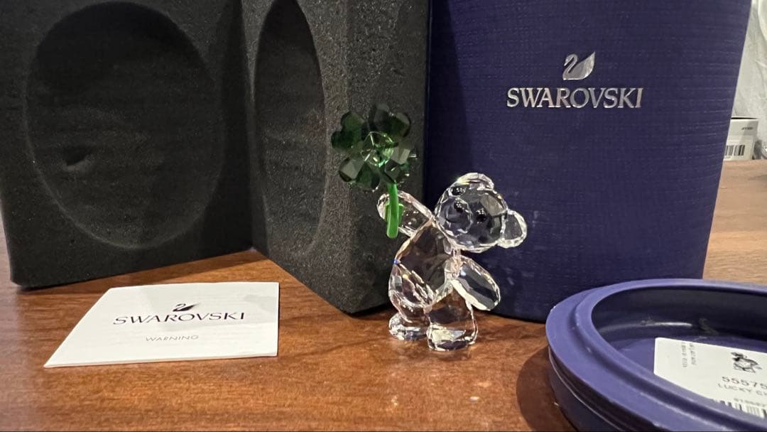 Swarovski クリスタルベア クローバー