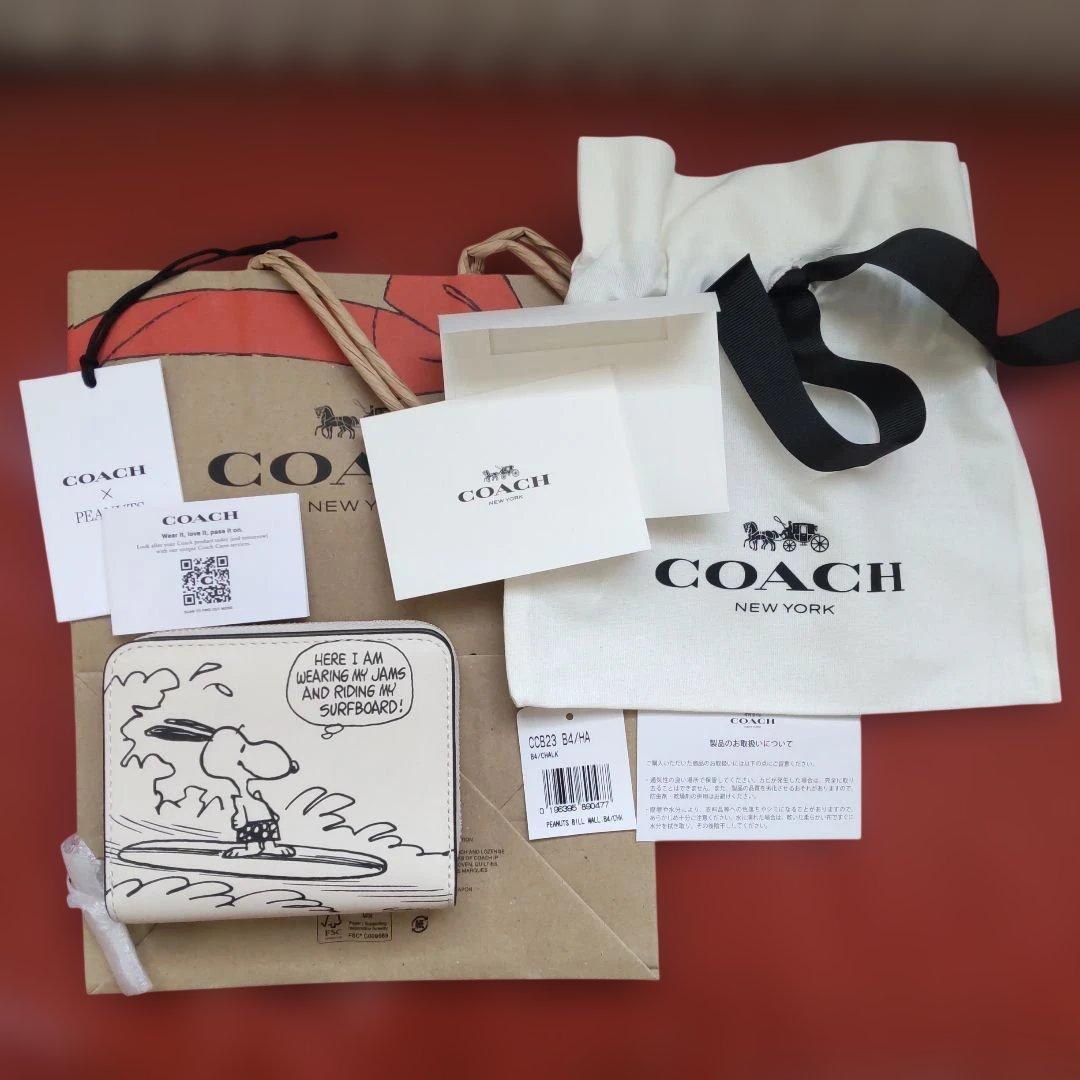 【COACH X PEANUTS】エッセンシャル ビルフォールド ウォレット