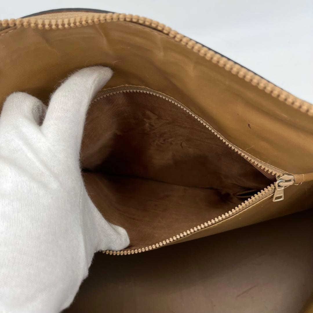 CELINE ボストンバッグ 手提げ ホワイトマカダム柄 トリオンフ 大容量