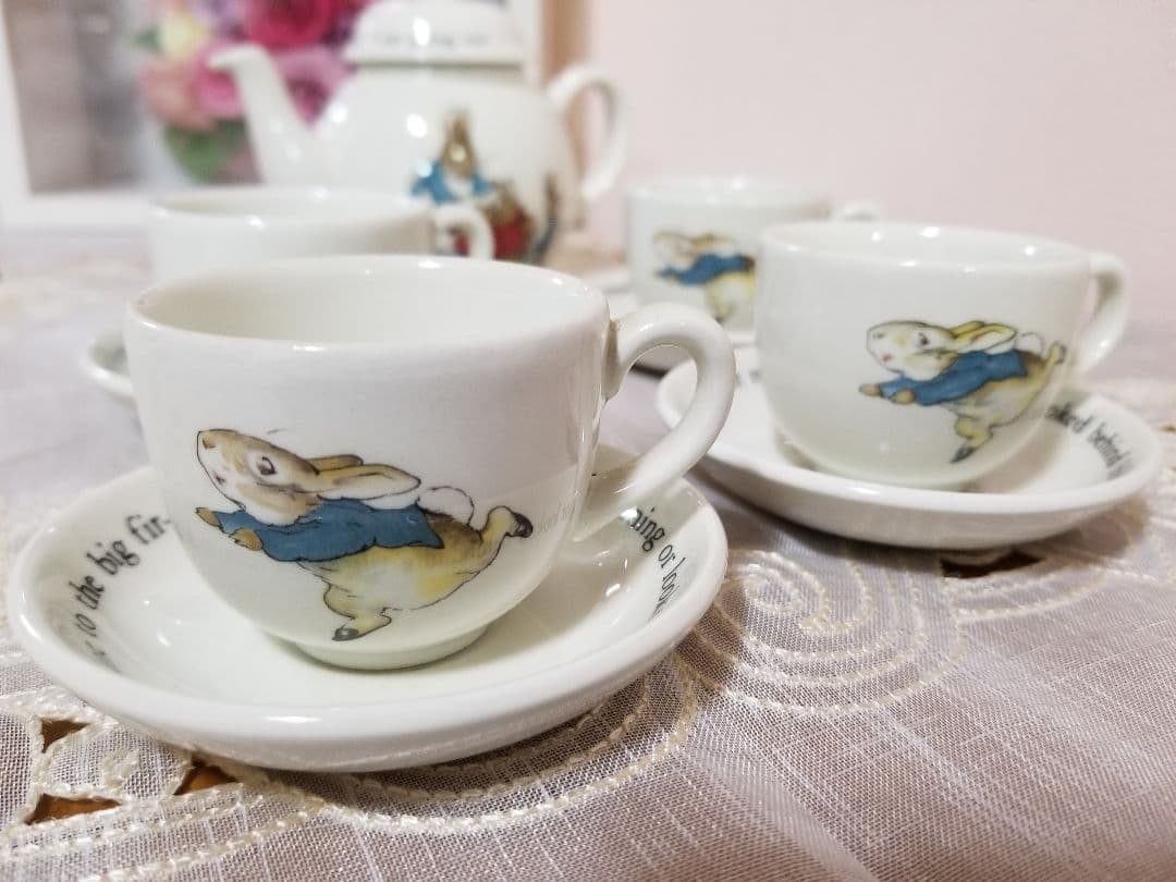 ウェッジウッド　ピーターラビット　チルドレンズティーセット