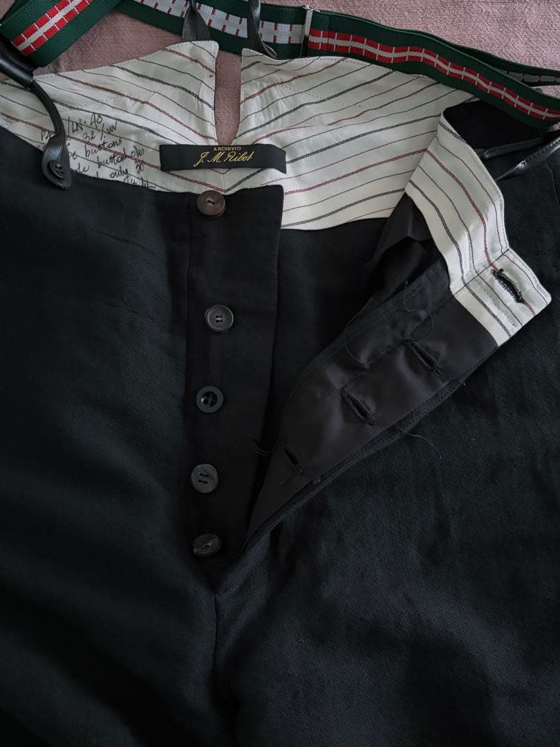 ARCHIVIO J.M.Ribot アルキビオJMリボット サスペンダーパンツ