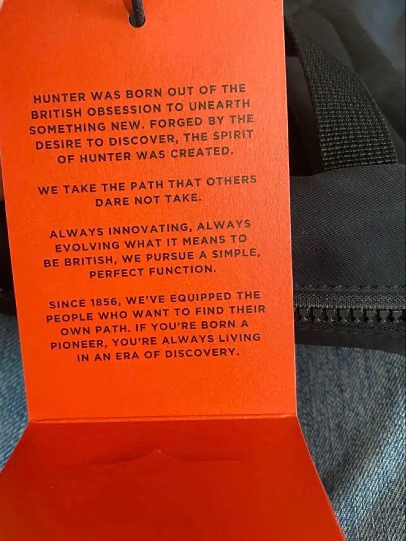 新品未使用　ハンター　小さめオリジナルバックパック