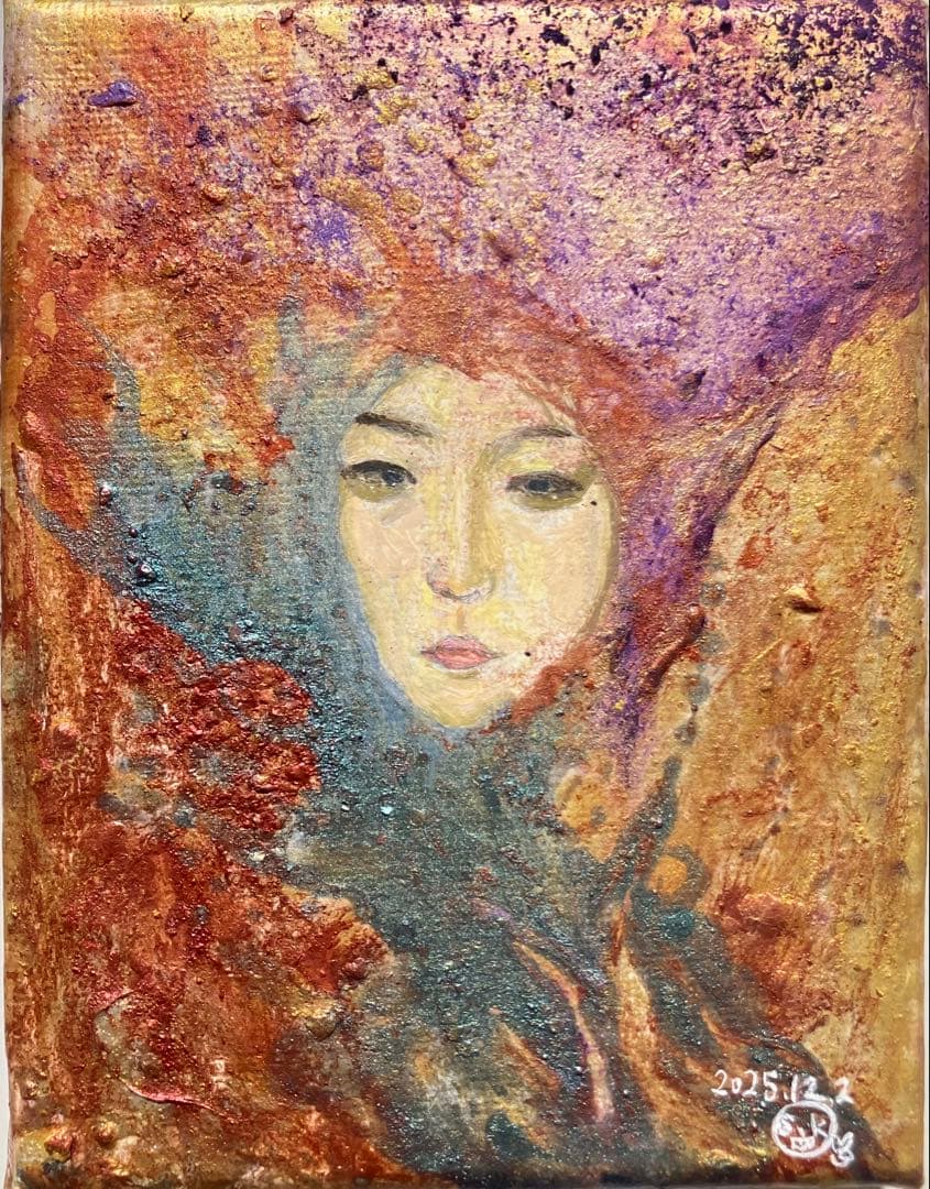 絵　絵画　抽象画　具象画　人物画　インテリア　涙宝 アート