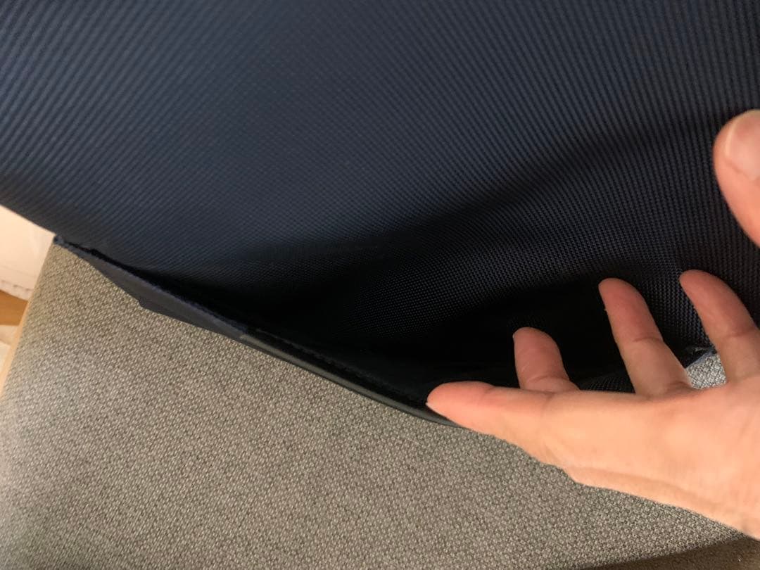 TUMI ALPHA コンパニオントートバッグネイビー×グレー