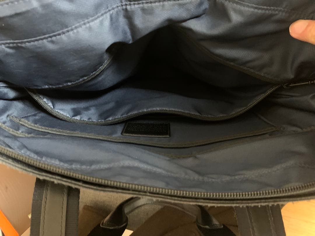 TUMI ALPHA コンパニオントートバッグネイビー×グレー