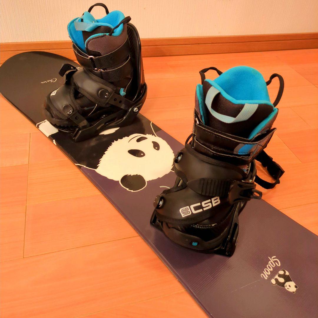 Charm スノーボード パンダデザイン　BURTONブーツ　3点セット