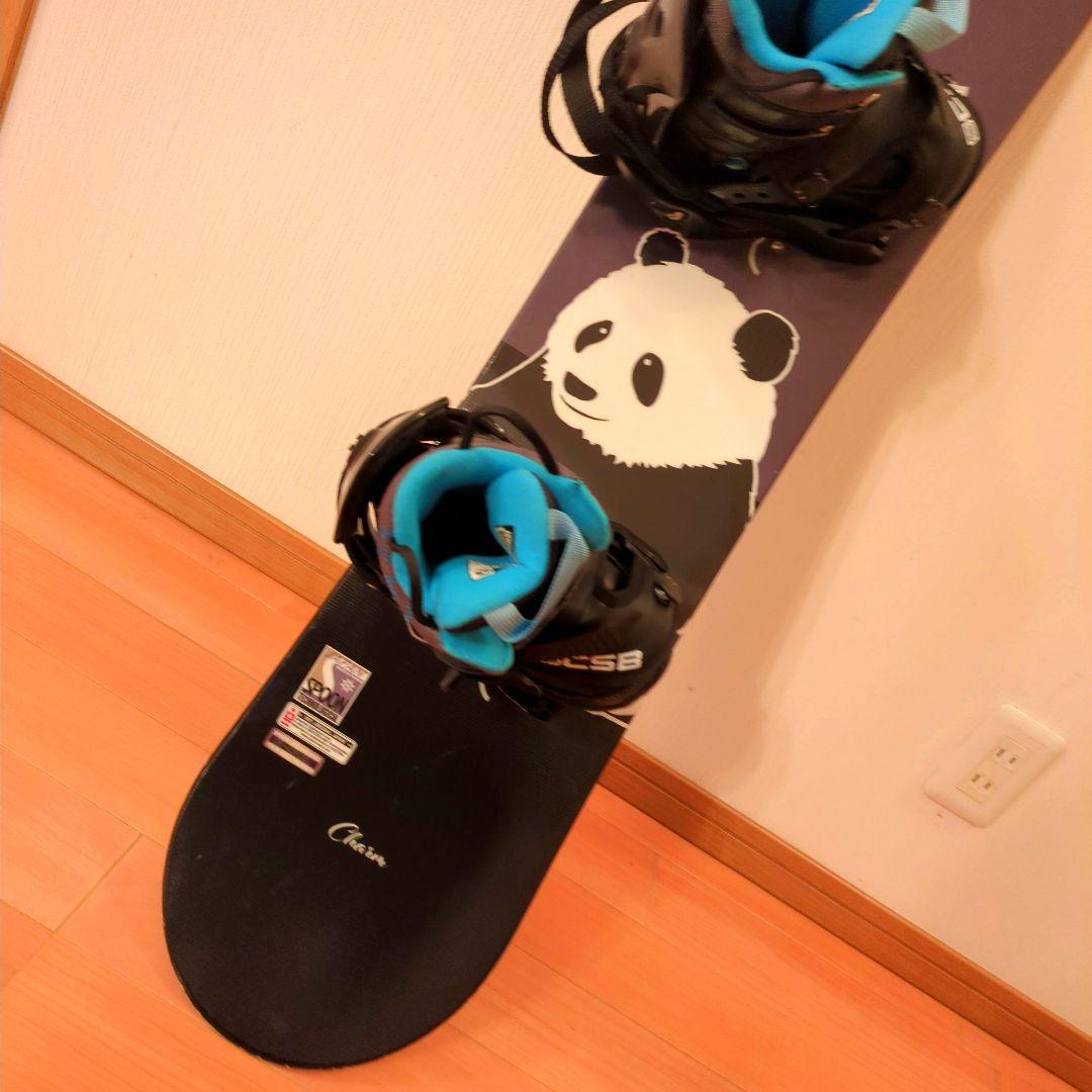 Charm スノーボード パンダデザイン　BURTONブーツ　3点セット
