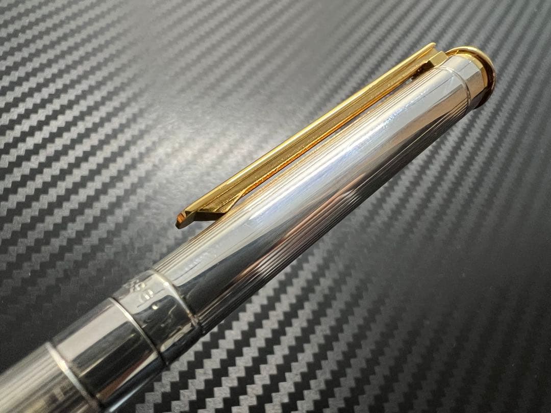 未使用に近い モンブラン ペンシル 0.5mm ノブレス スターリングシルバー