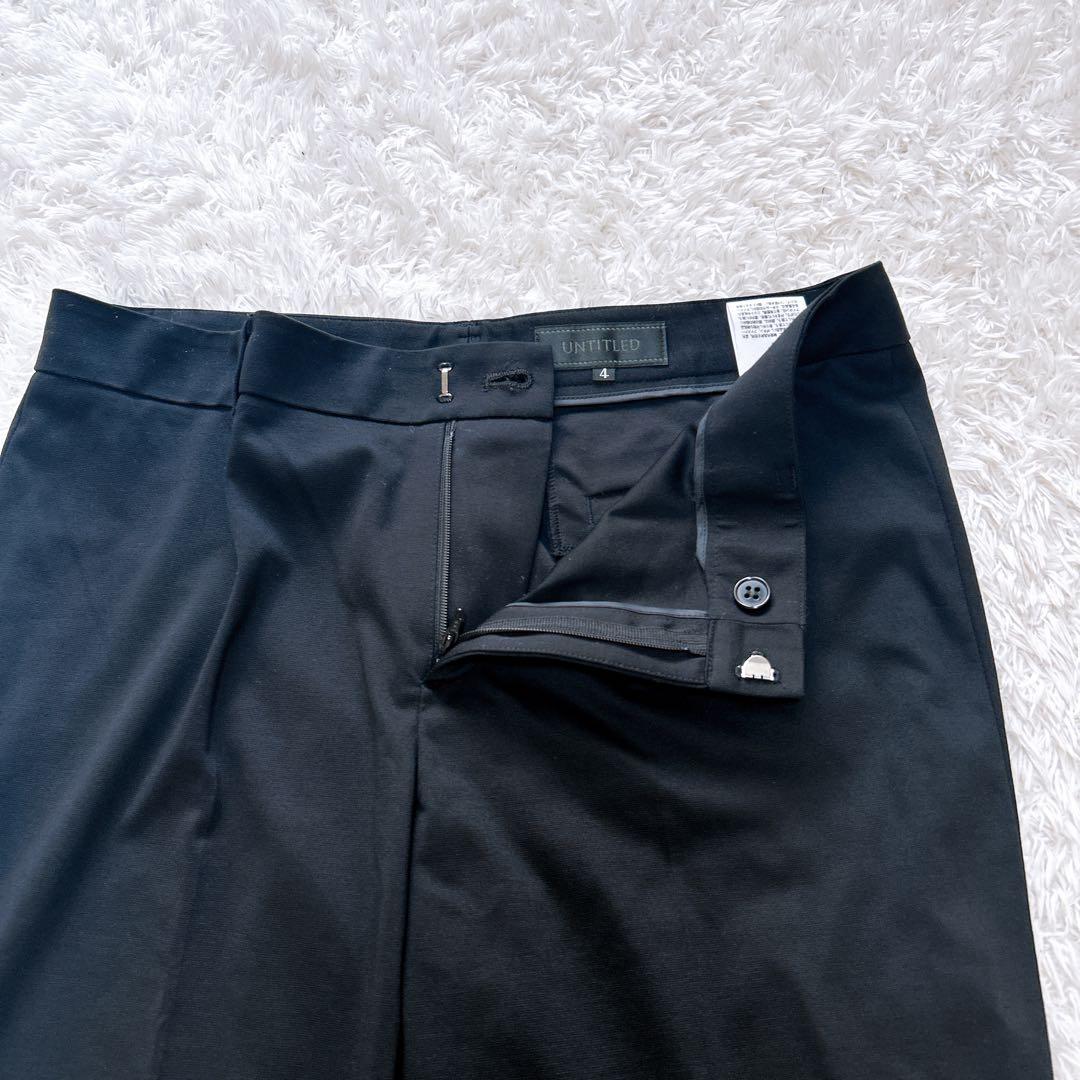 UNTITLEDパンツスーツ セットアップ　ブラック　大きいサイズ　洗える　4