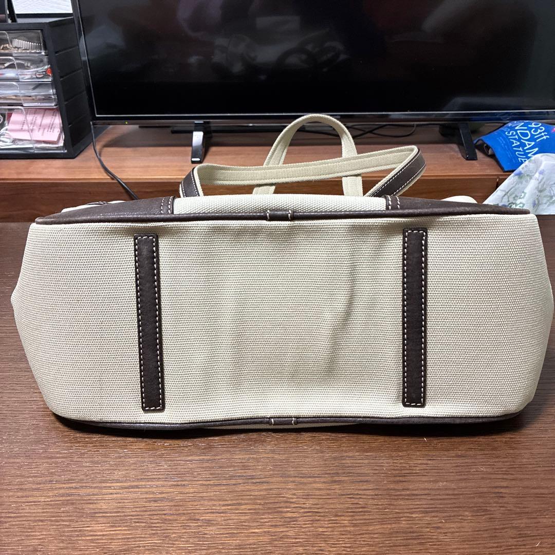 ロエベ LOEWE マザーズバッグキャンバス レザー アナグラム ブラウン