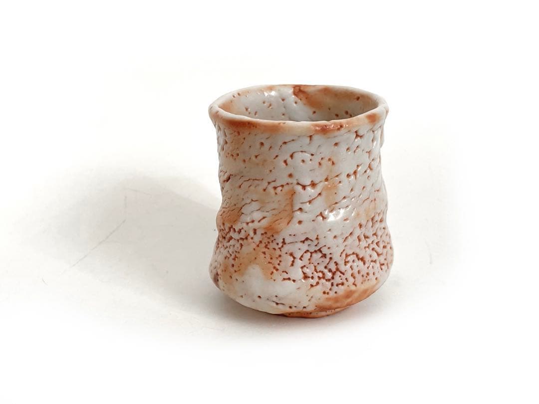 陶芸家　林正太郎　志野　湯呑　共箱