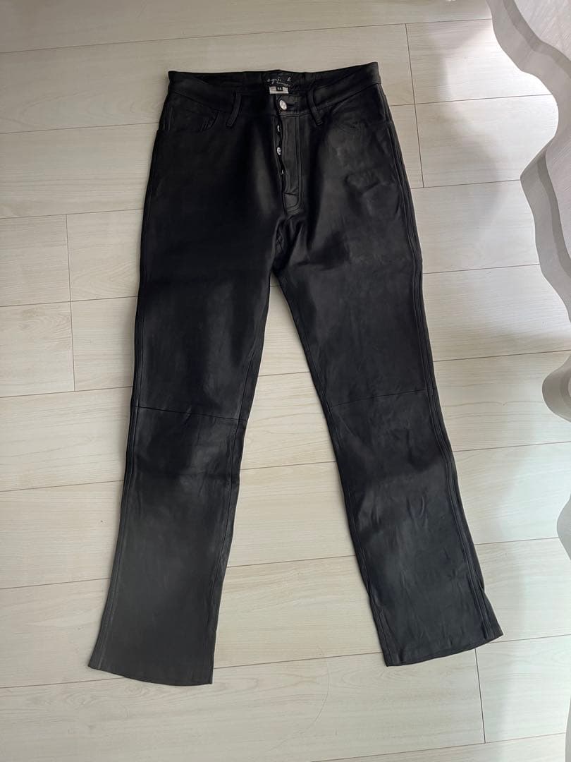 パンツ archive agnes b. lamb leather pants