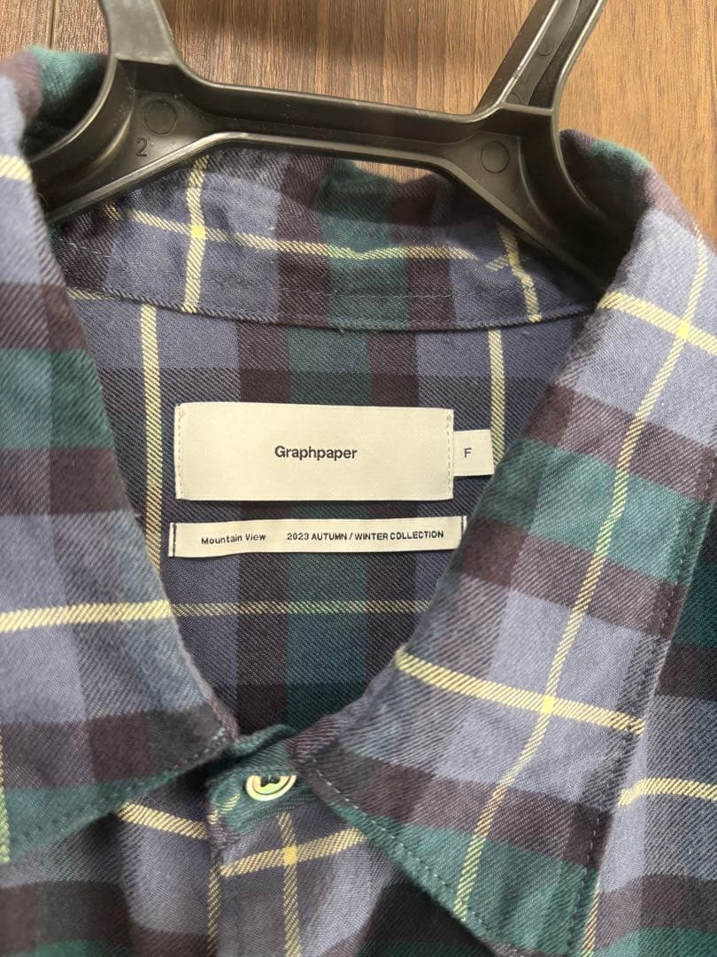 Graphpaper Check Flannel Oversized シャツ
