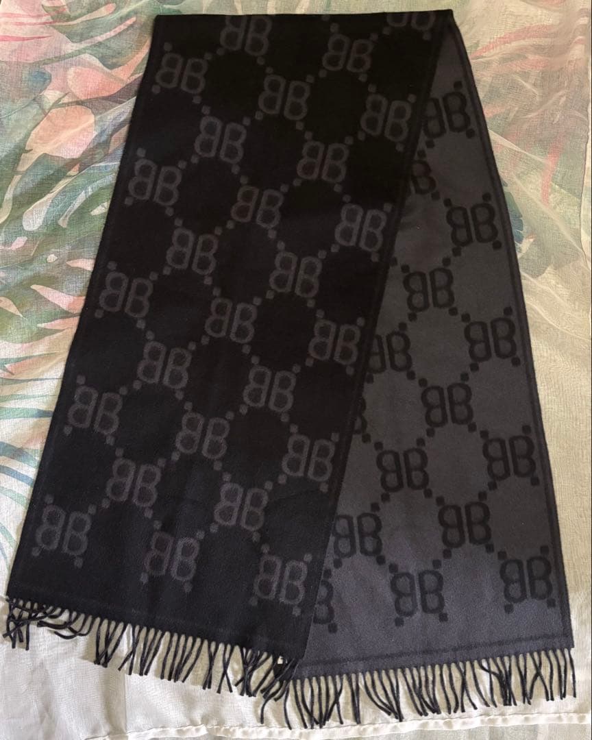 BALENCIAGA × GUCCI ザ ハッカープロジェクトBBロゴ マフラー