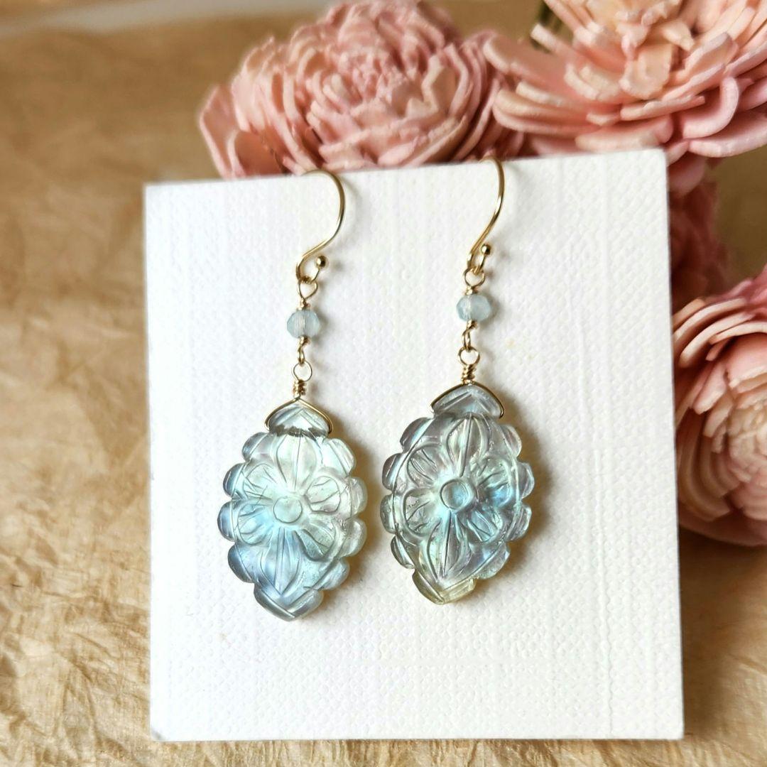 １４kgfピアスフローライトフラワーカービング