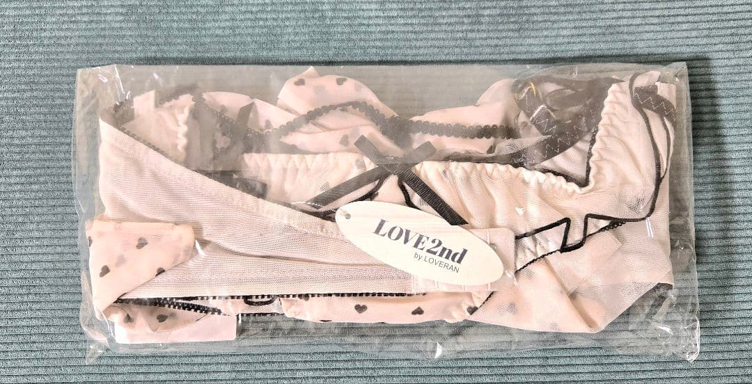 【ほどけるブラ】LOVE2nd　ラブラン ブラ&ショーツセット　F75 ブラック