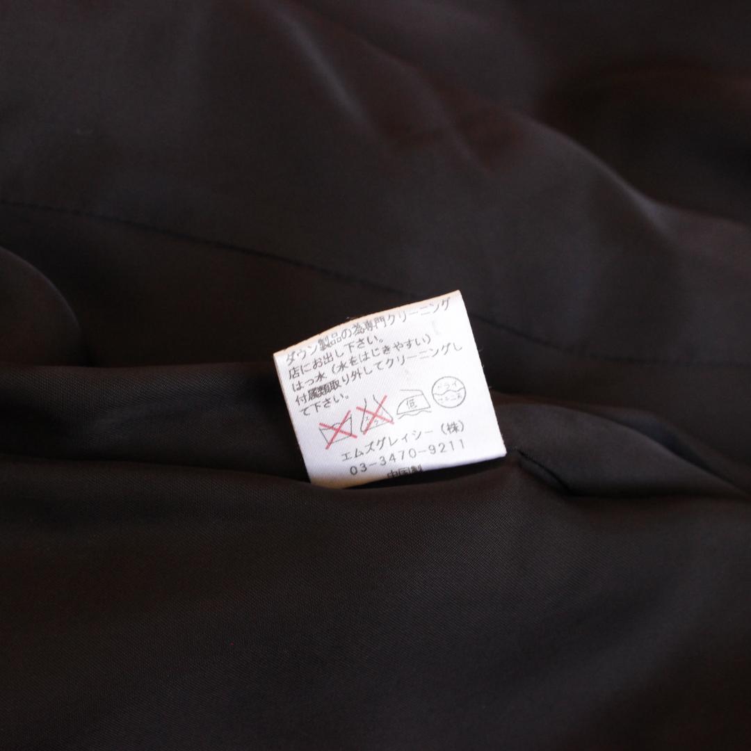 M'S GRACY フリルカラー ダウンコート LLサイズ ブラック ベルト