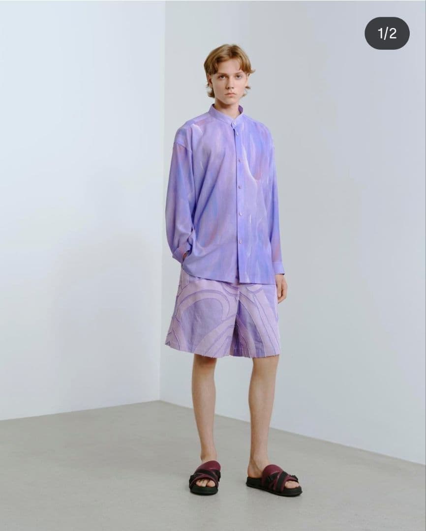 im men アイムメン by chance スタンドカラーシャツ