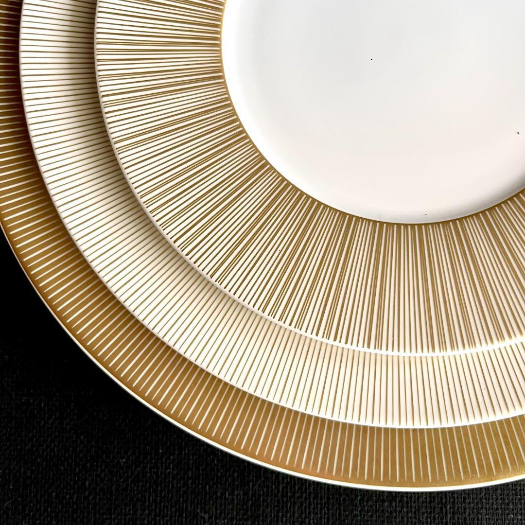 ★新品未使用★フランス製BERNARDAUD　ゴールドプレート　大皿　ディナー皿