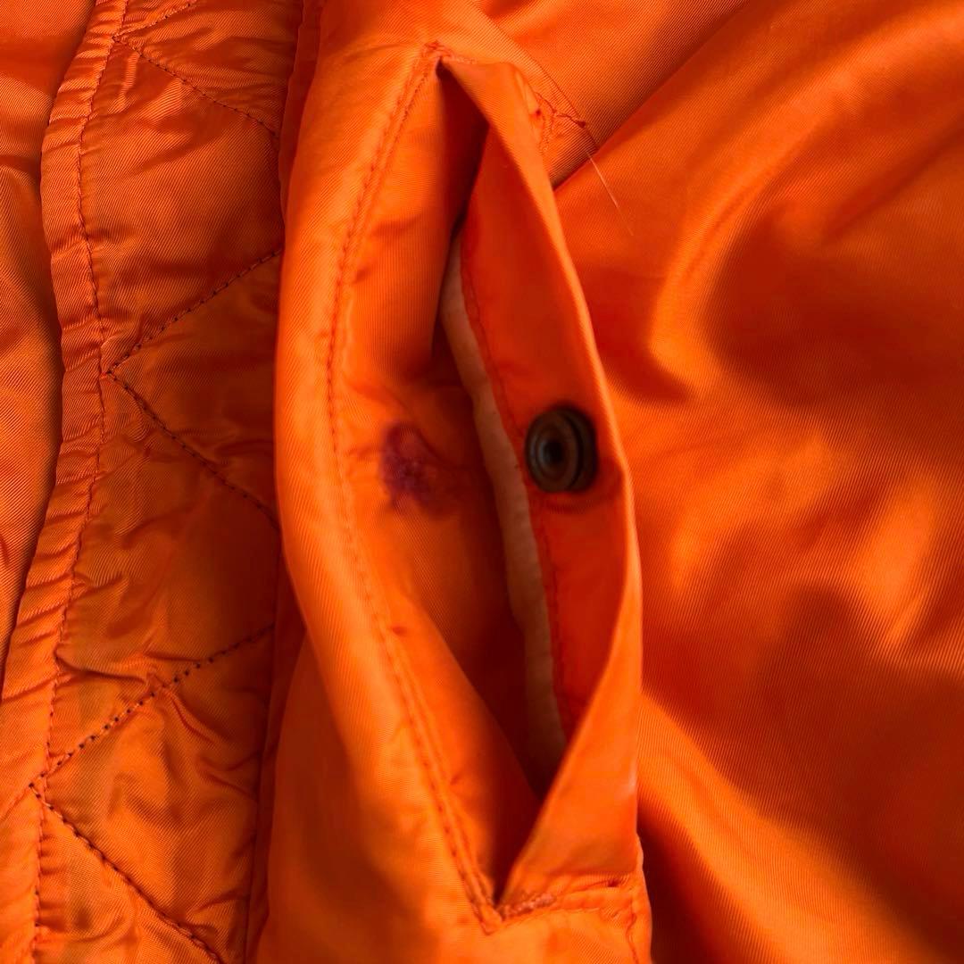 80s ビンテージ ALPHA アルファ MA-1 ブラック L アメリカ製