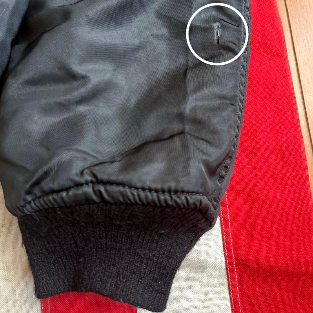 80s ビンテージ ALPHA アルファ MA-1 ブラック L アメリカ製