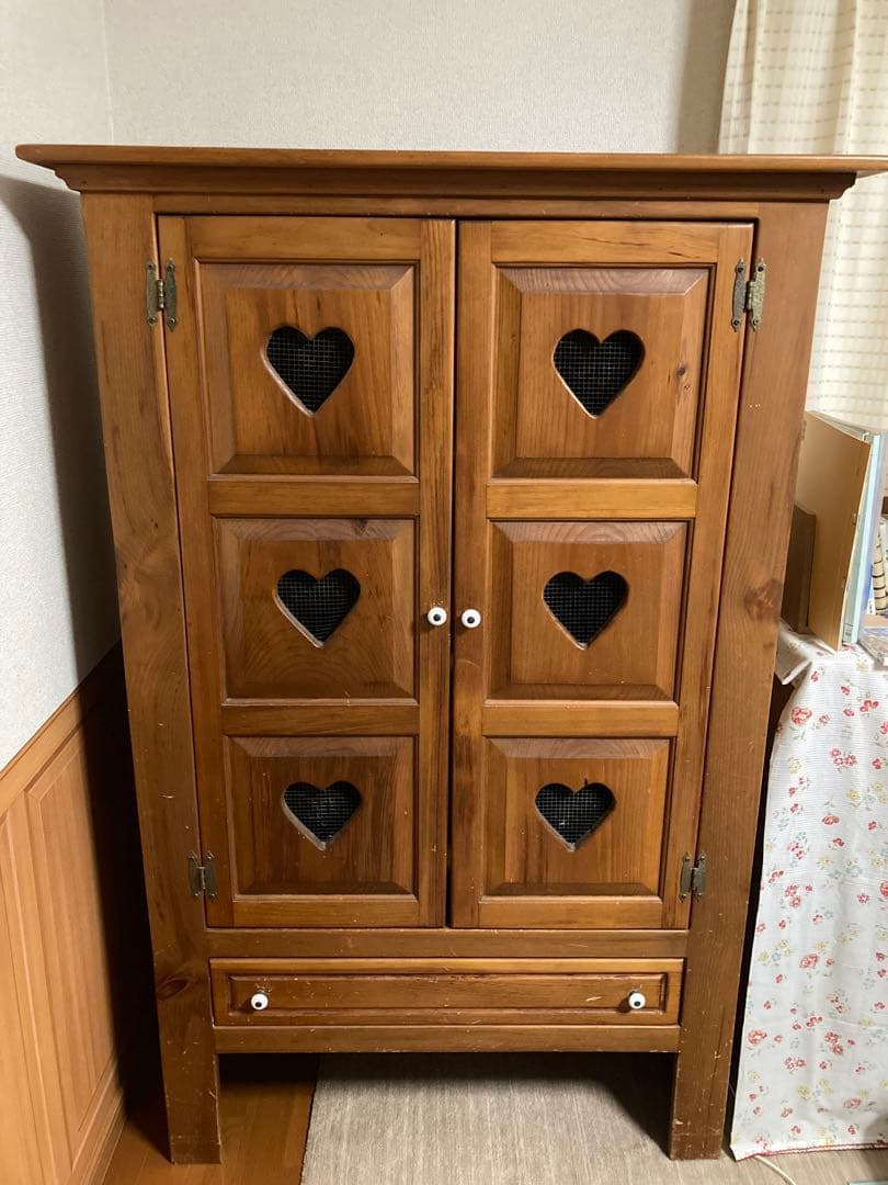 【最終値下げ】カントリー家具　飾り棚　ハート アンティーク　ディスプレイ　USA