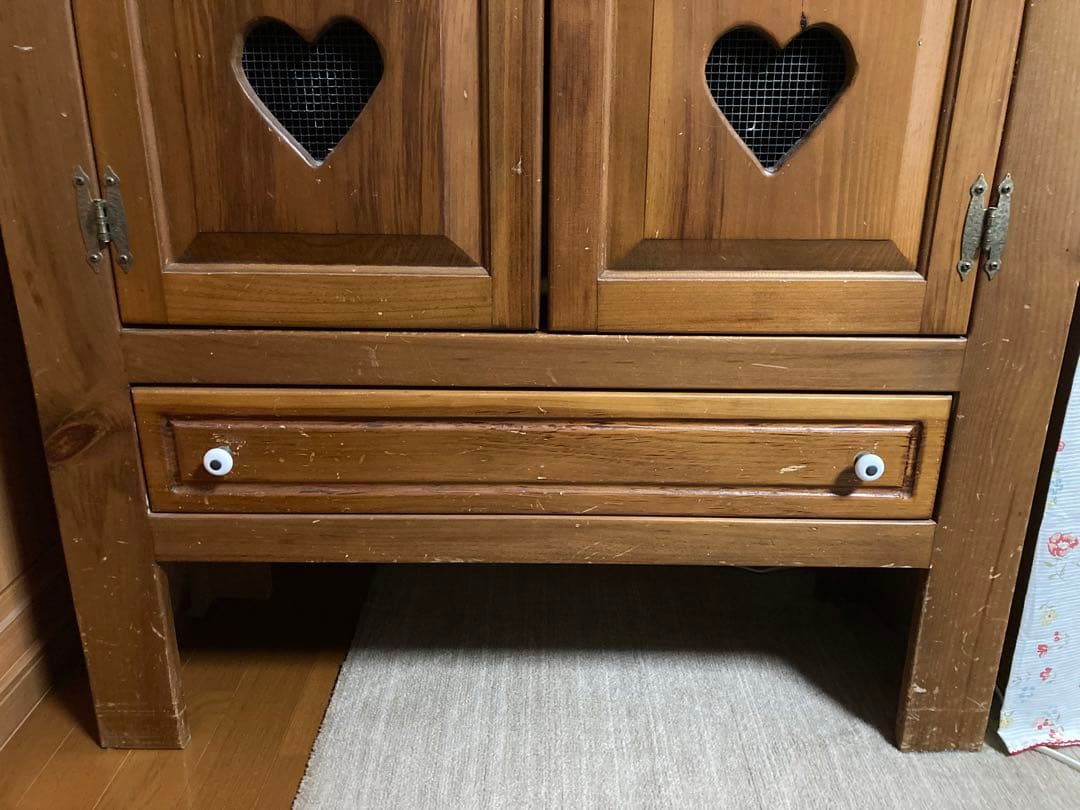 【最終値下げ】カントリー家具　飾り棚　ハート アンティーク　ディスプレイ　USA