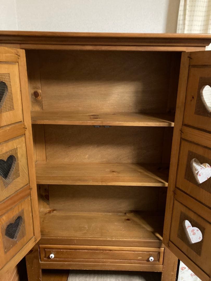 【最終値下げ】カントリー家具　飾り棚　ハート アンティーク　ディスプレイ　USA