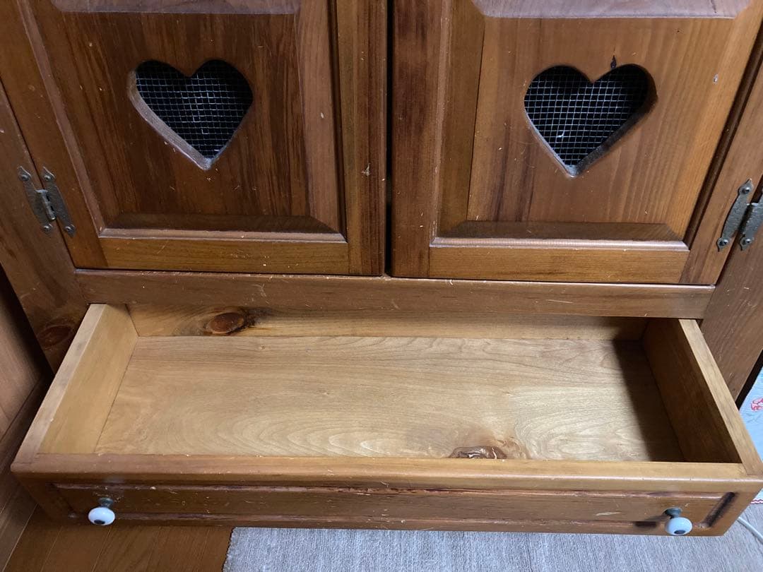 【最終値下げ】カントリー家具　飾り棚　ハート アンティーク　ディスプレイ　USA