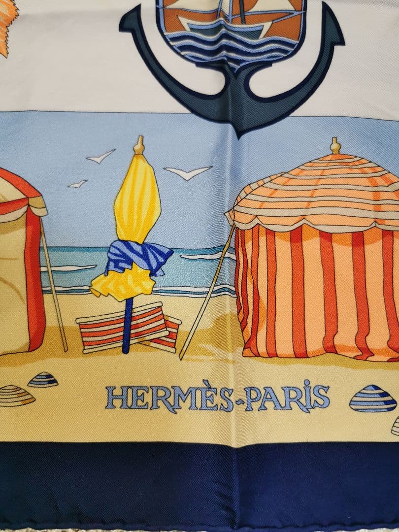エルメス　HERMES　スカーフ　CHARMES DES　PLACES