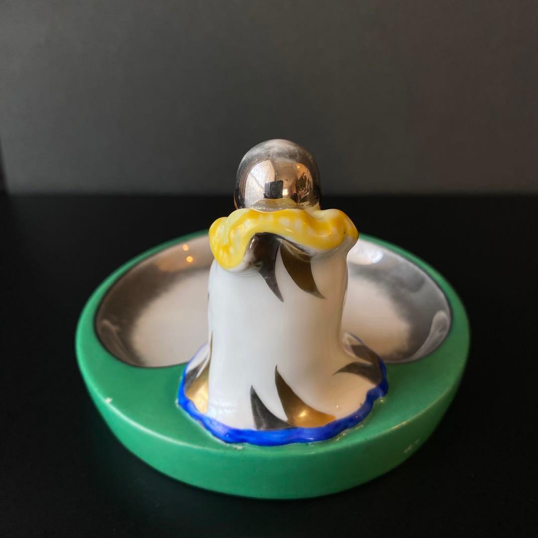 オールドノリタケ　ピエロ　アッシュトレイ　ピントレイ　アールデコ　ラスター彩