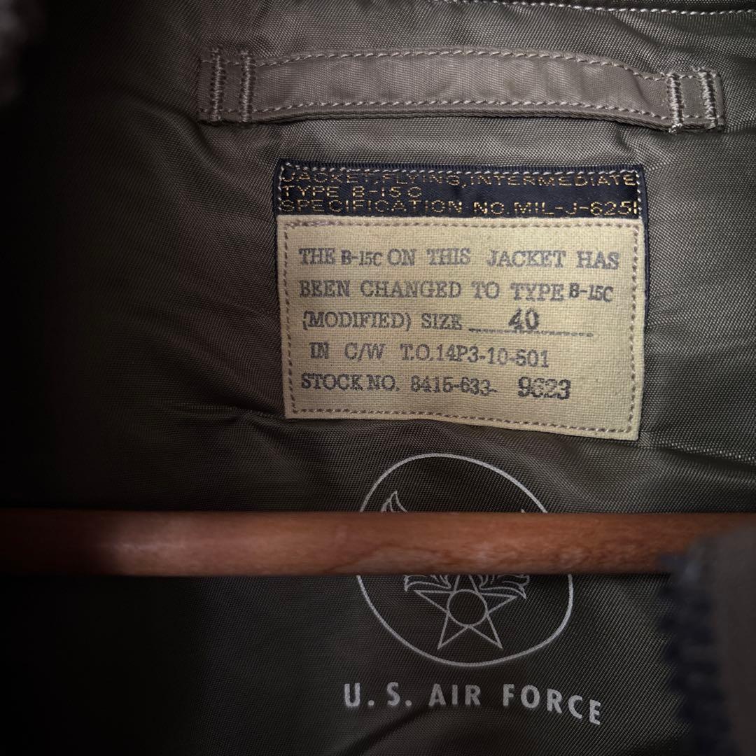 Buzz Rickson'sフライトジャケット　B-15C カーキL