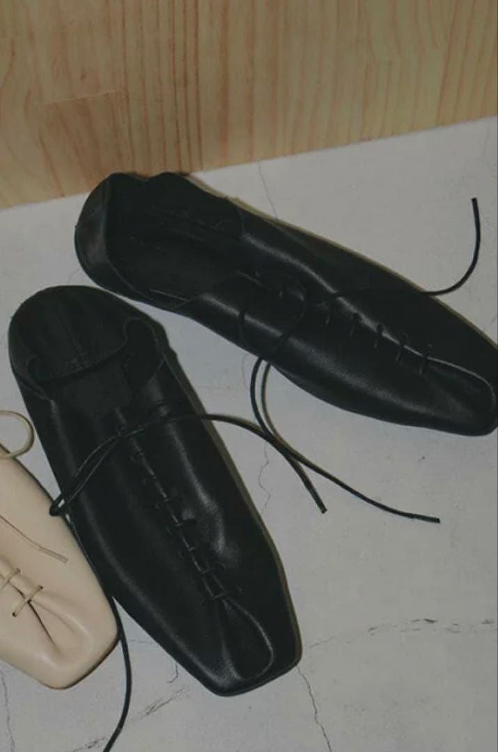 【美品】TODAYFUL Laceup Leather Shoes 黒 38