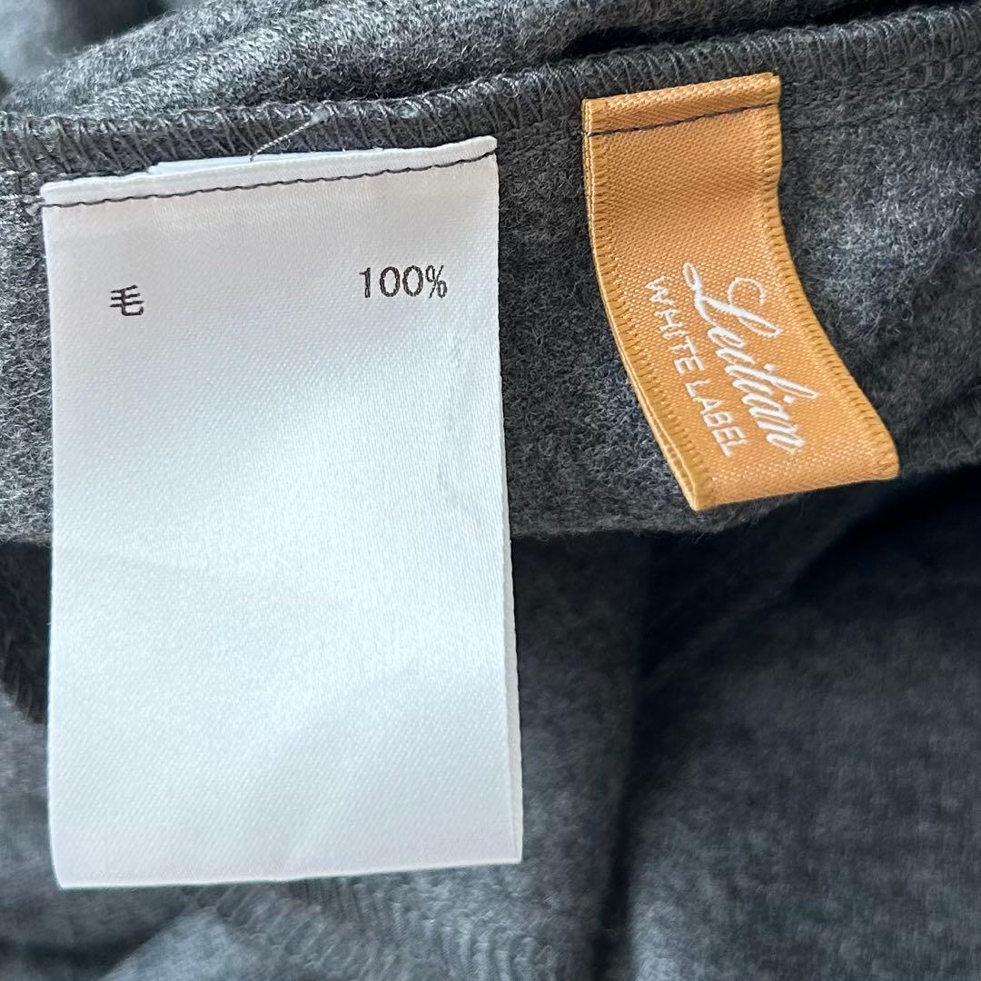 Leilian レリアンホワイトレーベル ドルマンウールワンピース