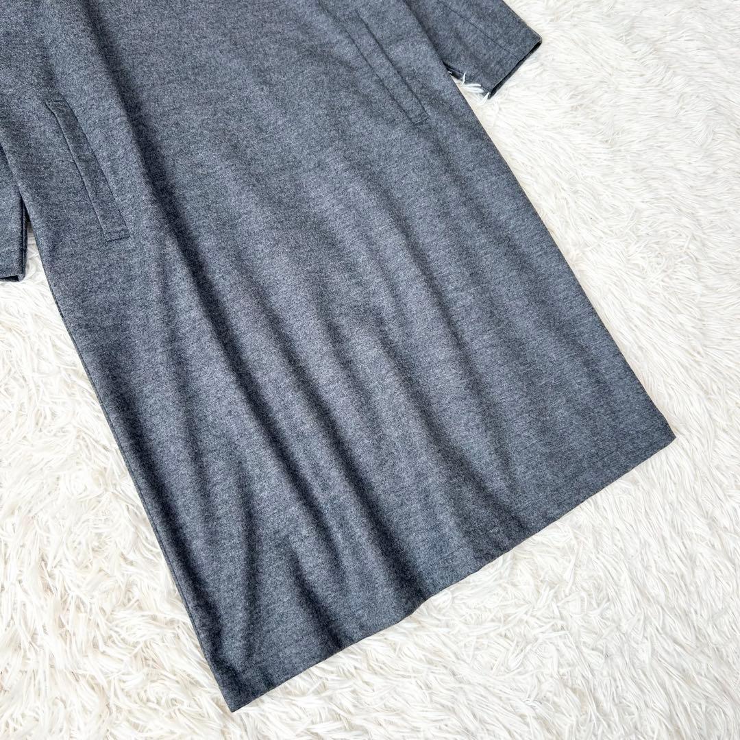 Leilian レリアンホワイトレーベル ドルマンウールワンピース