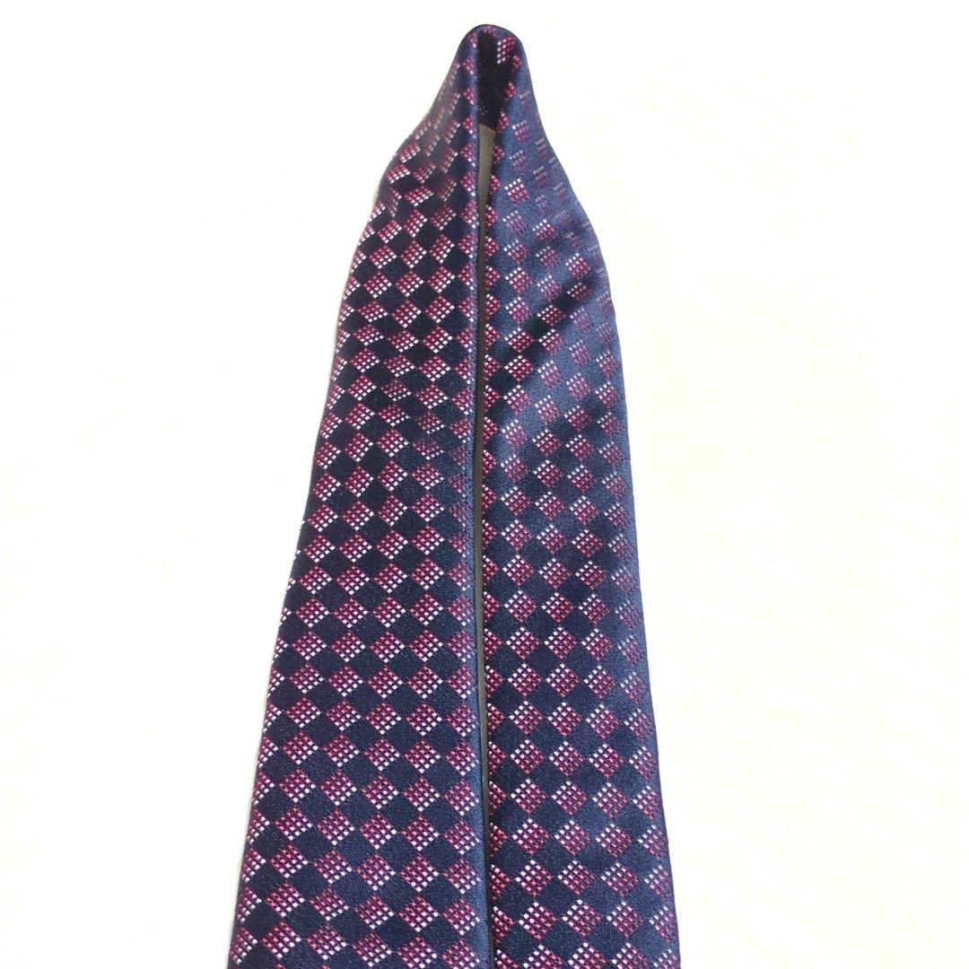 極美品　LOUIS VUITTON　ネクタイ　クラヴァット　ダミエ　あんしん鑑定