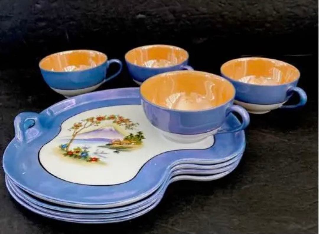 ノリタケvintage スナックセット　(テニスセット) カップ&プレート