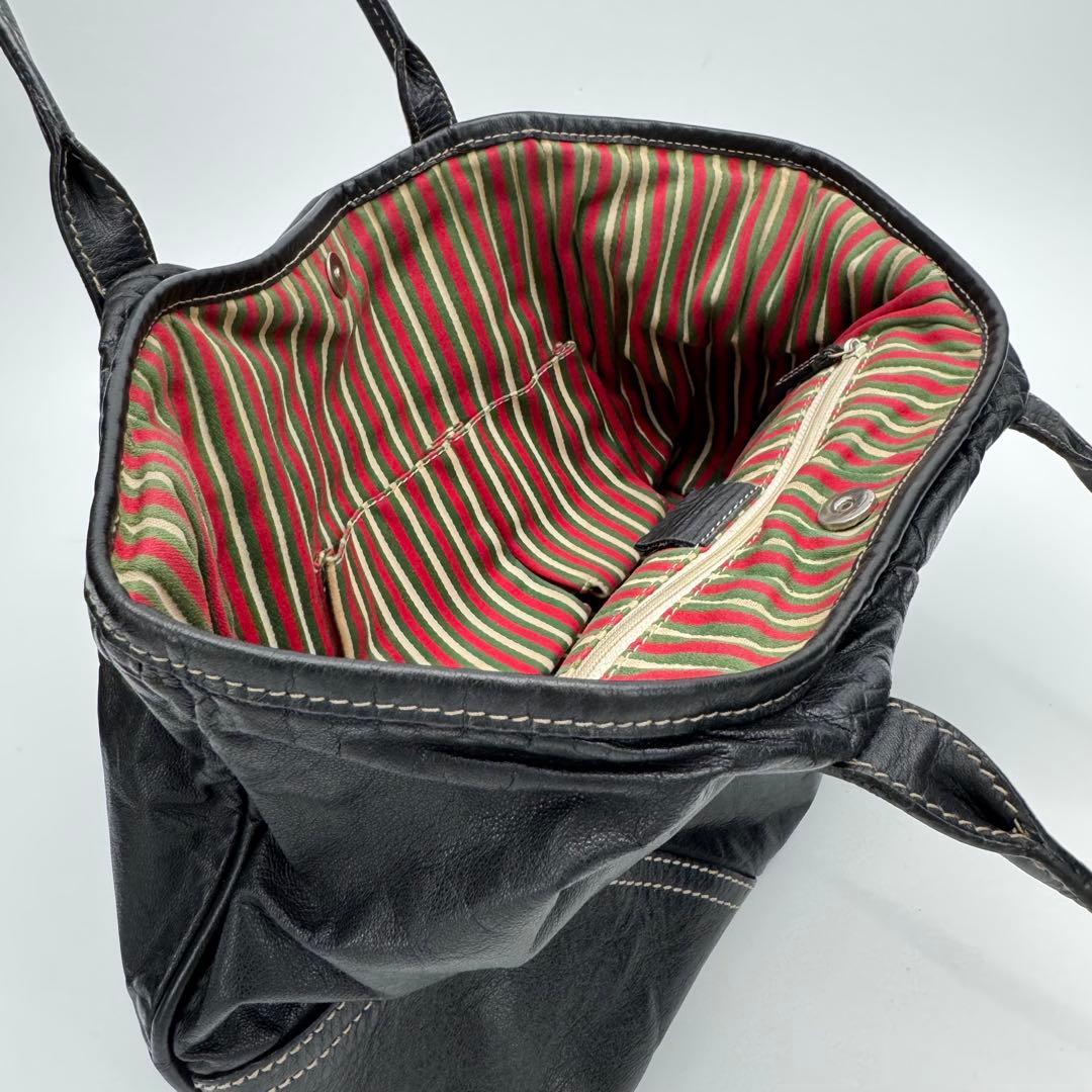 GUCCI グッチ ニューブリット レザー トートバッグ ショルダーバッグ 黒