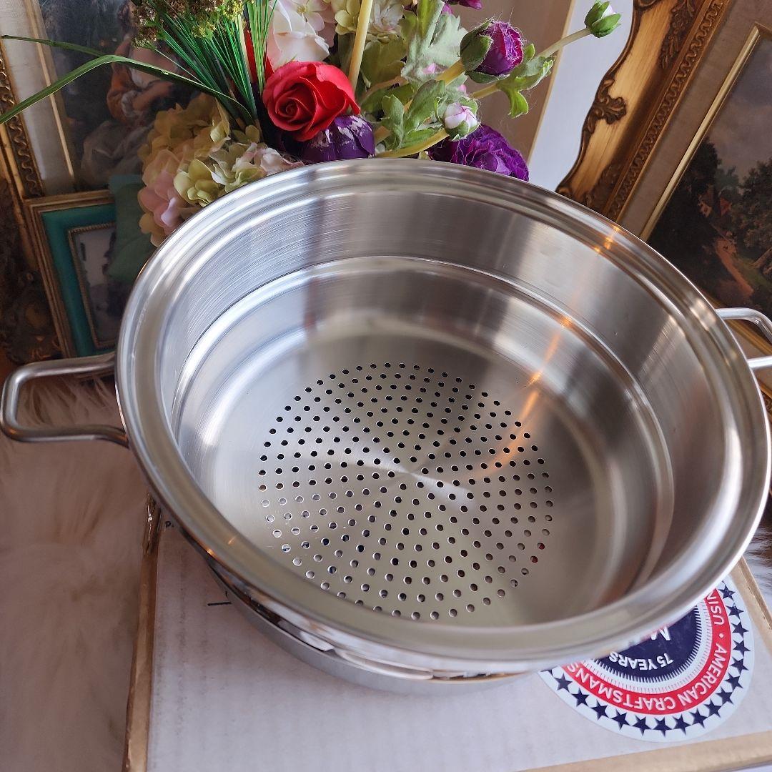 Saladmaster ステンレススチール蒸し器 中型