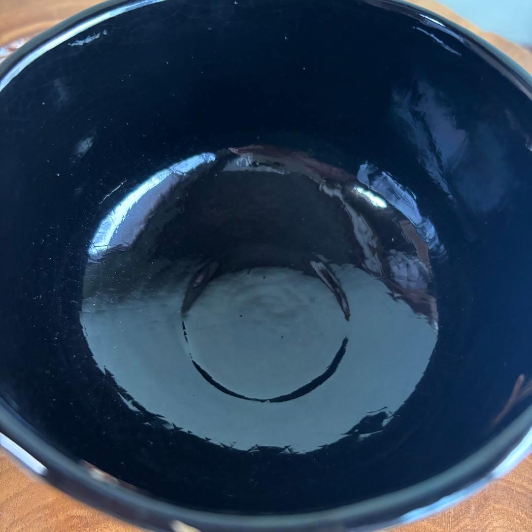 乾山 浅野紫仙作 山崎窯 抹茶碗 茶道具 共箱(93)