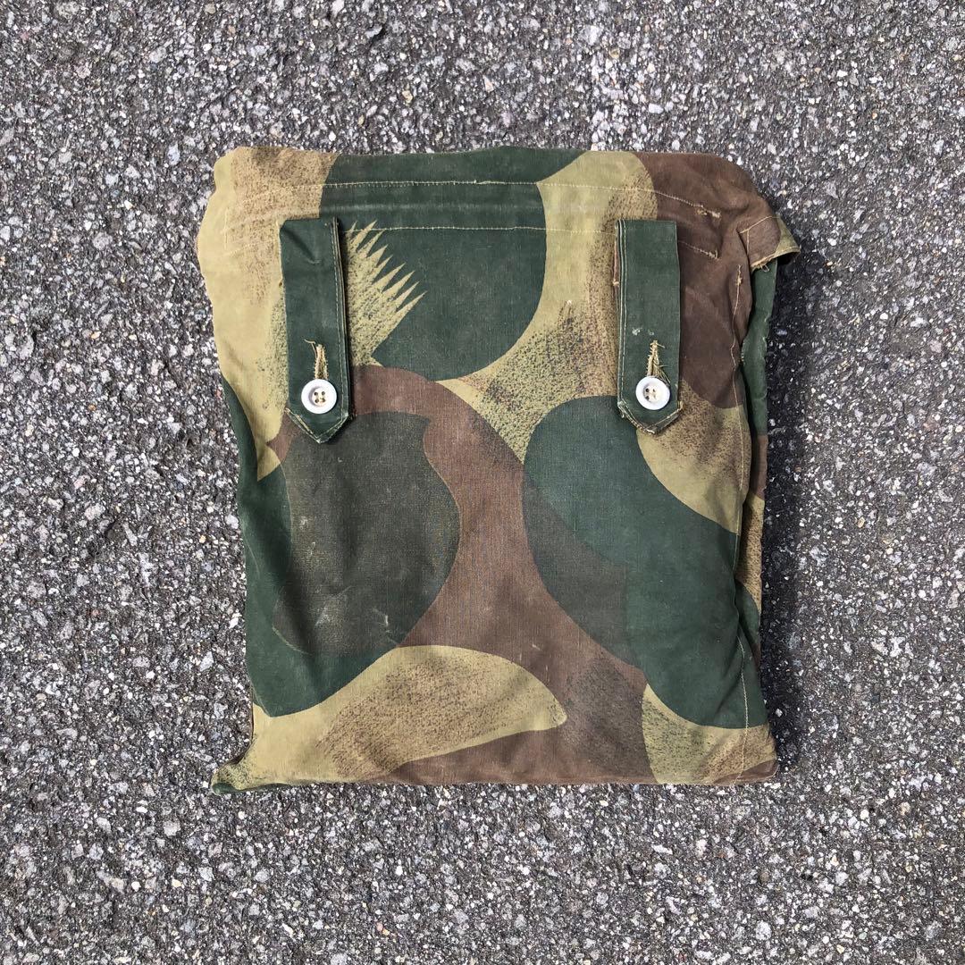 希少 ベルギー軍 ブラッシュストロークカモ パップテント 軍幕 シェルターハーフ