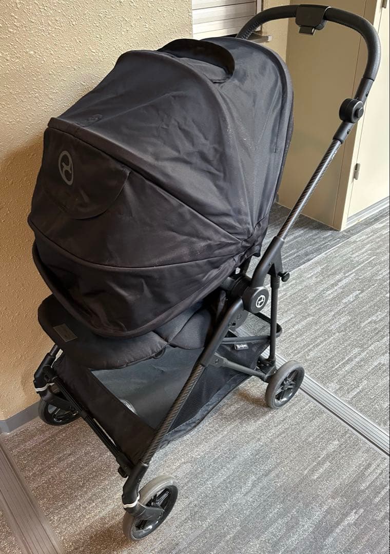 サイベックス　メリオ　ベビーカー　黒 2022年　付属品、説明書あり　美品　AB