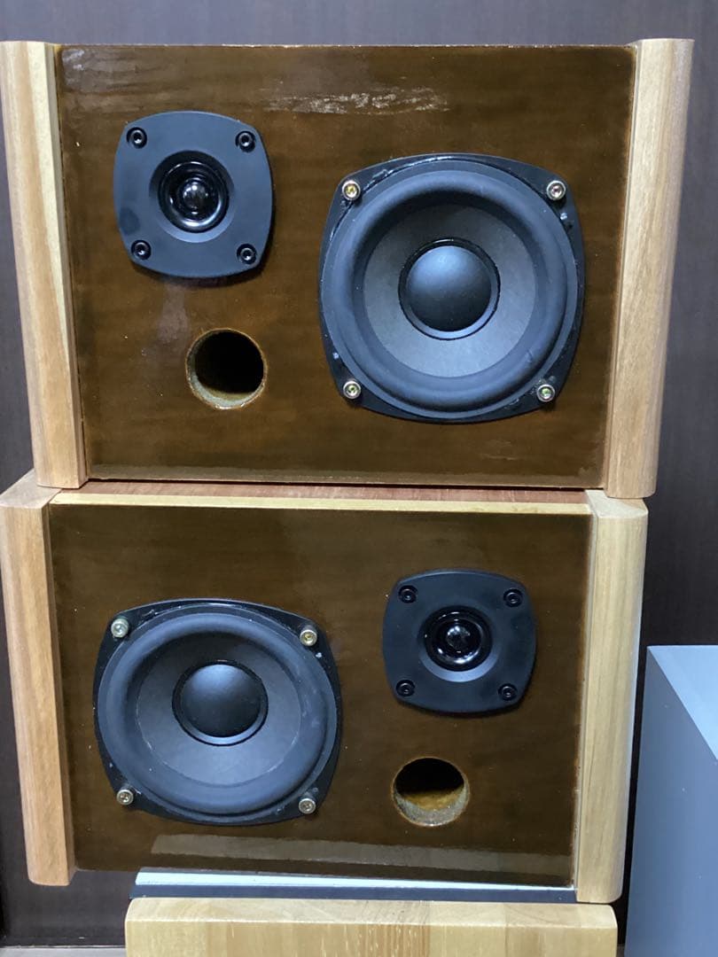 10㎝2way自作スピーカー　Ver.2はネット付で益々ボーズ121ライク