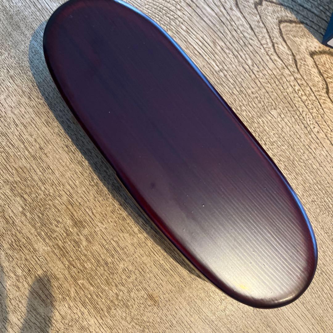 柴田慶信商店シバキ塗り 長手弁当箱　小サイズ　 仕切り板付き　　箱付き