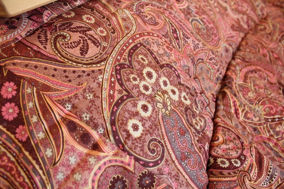 在庫処分★高級布団 こたつ掛敷布団120cm ペーズリー 国産 高級布団