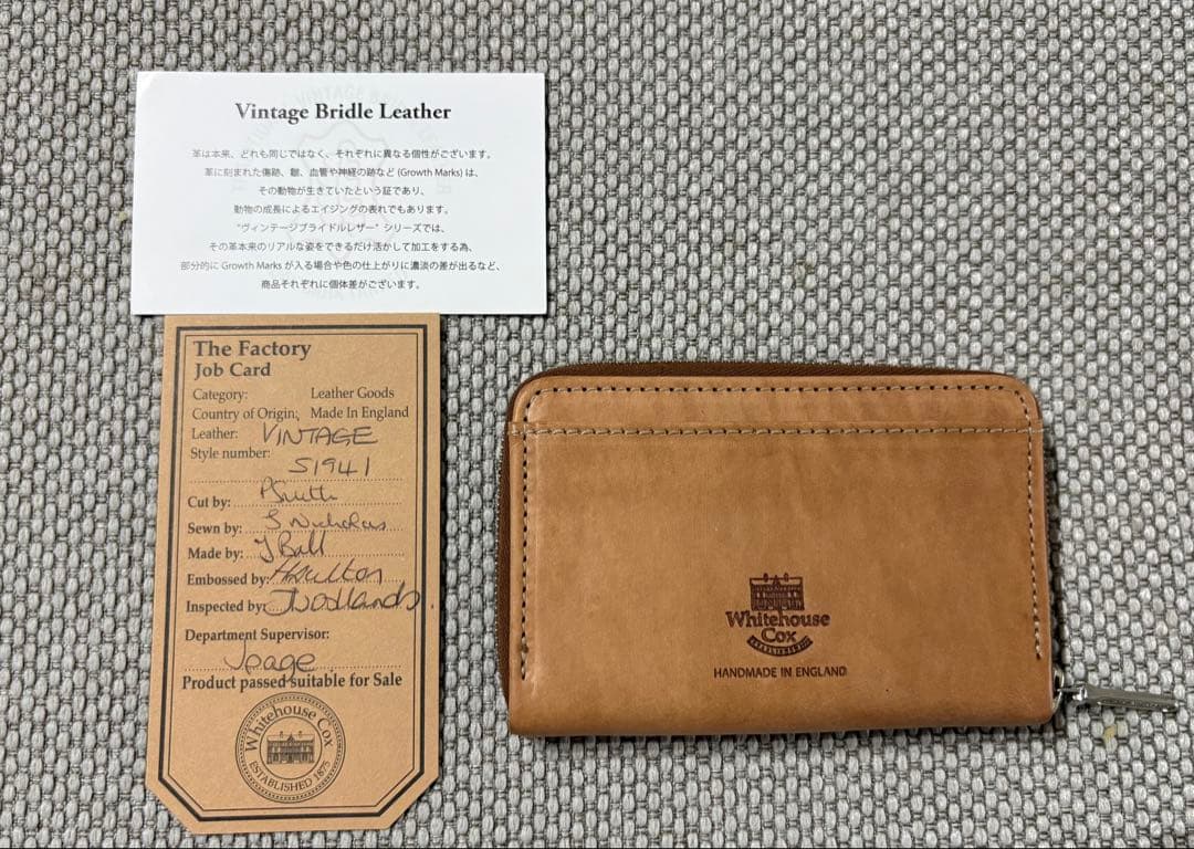 お値下げ可能　Whitehouse Cox / s1941 ジップマルチケース