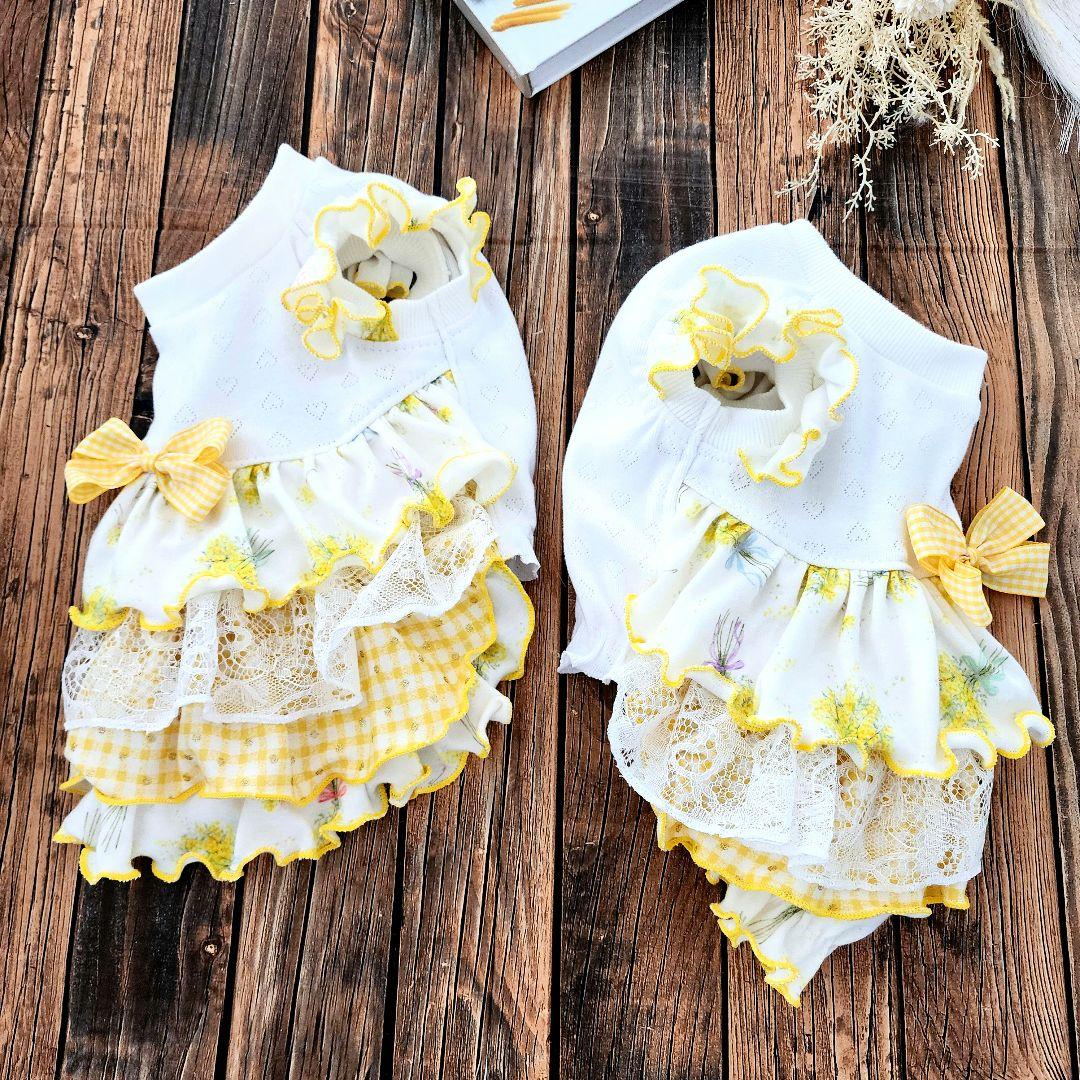 plnmylove様❤ミモザブーケ♡ハンドメイド犬服